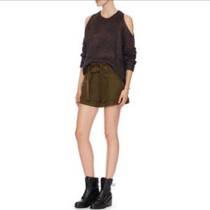 INTERMIX cold shoulder cutout sweater nwot